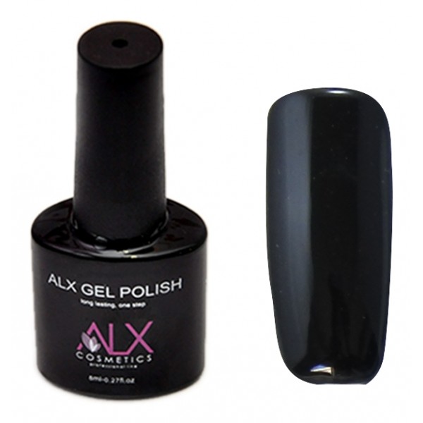 ALX Gel Polish One Step - No 1 - Black  (Medium 8 ml)