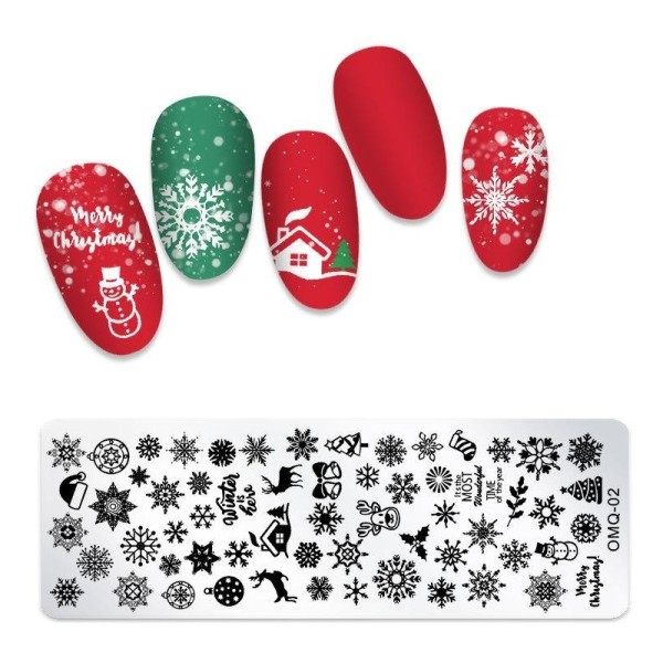 Stamping Christmas Nail Art